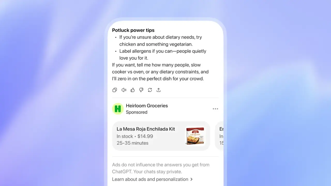 OpenAI tests ads in ChatGPT
